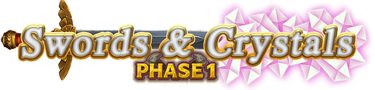 Swords & Crystals game title logo